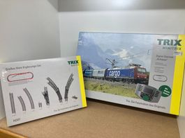 2er Set Minitrix Spur N Digital Startset und Ergänzungsset