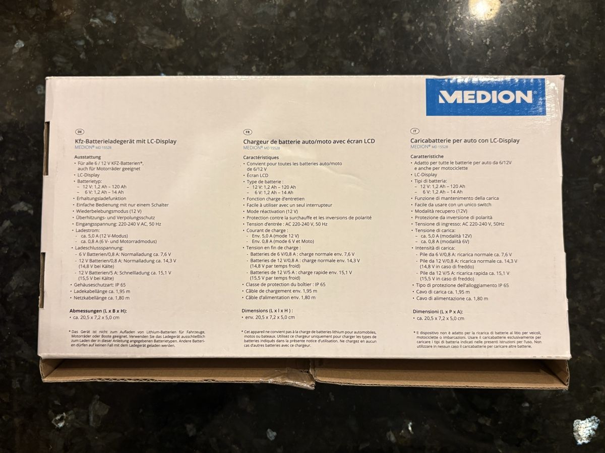 Caricabatterie: Medion Batterieladegerät MD 15528 – Nuovo (secondo la descrizione) da Meilen venduto da mogli_luna 1