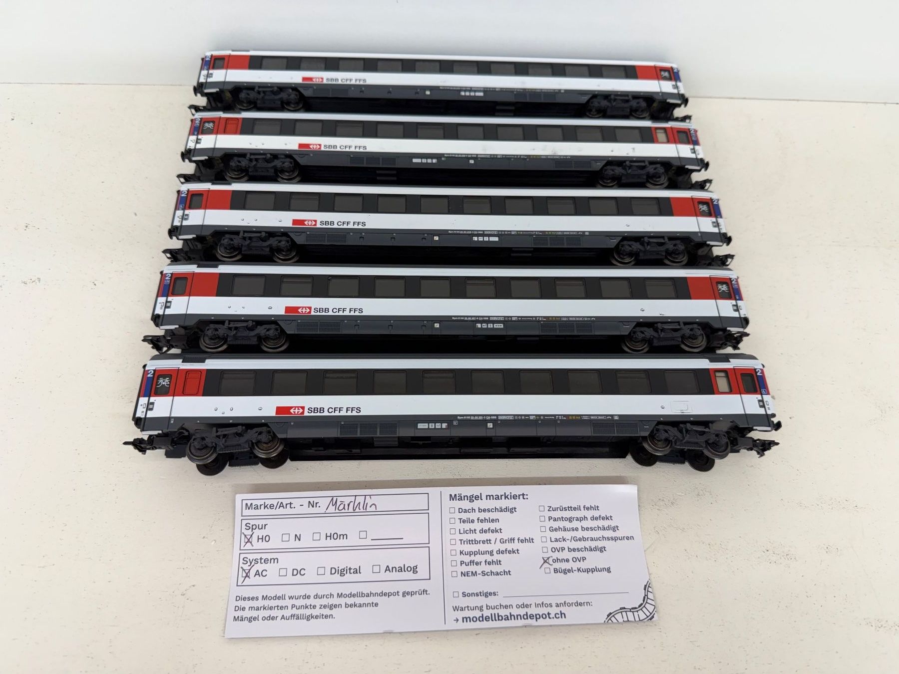 Märklin Modelleisenbahnen: SBB Eurofima Wagen Märklin – Gebraucht aus Büsserach von ModellbahnDepot 2