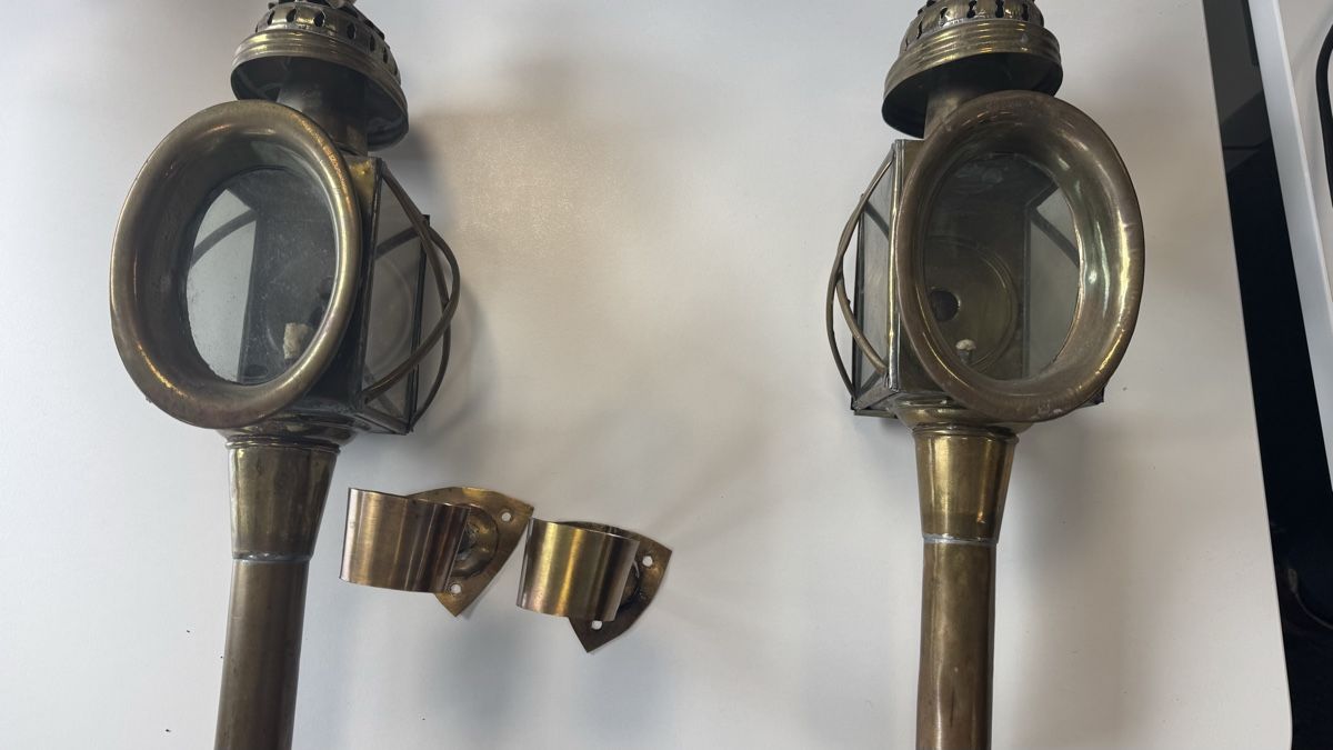 Lampade: Antike Kutschenlampen – Usato da Dardin venduto da l.a.d.i.n.a 1