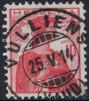VULLIENS (VAUD) 25.V.14 - Vollstempel auf Helvetia Brustbild