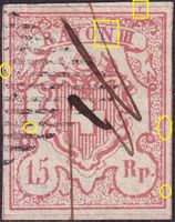Rayon III, Nr.20, Type 6 (UR-I) frisches Prachtstück, LP!