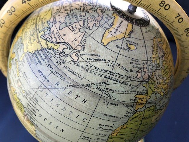 Sonstige Dekorationen & Accessoires: Vintage Tin Globe - J. Chein, 1932 – Gebraucht aus Niederscherli von Lucia16 2
