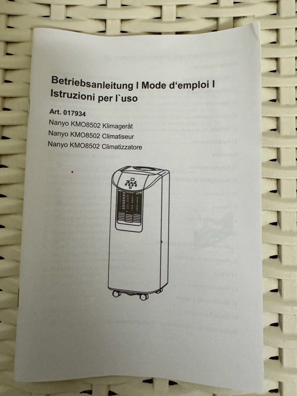 Nanyo Condizionatori: Klimagerät mit Abluft Kibernetik Nanyo KMO8502 – Usato da Baar venduto da Wanda08 7