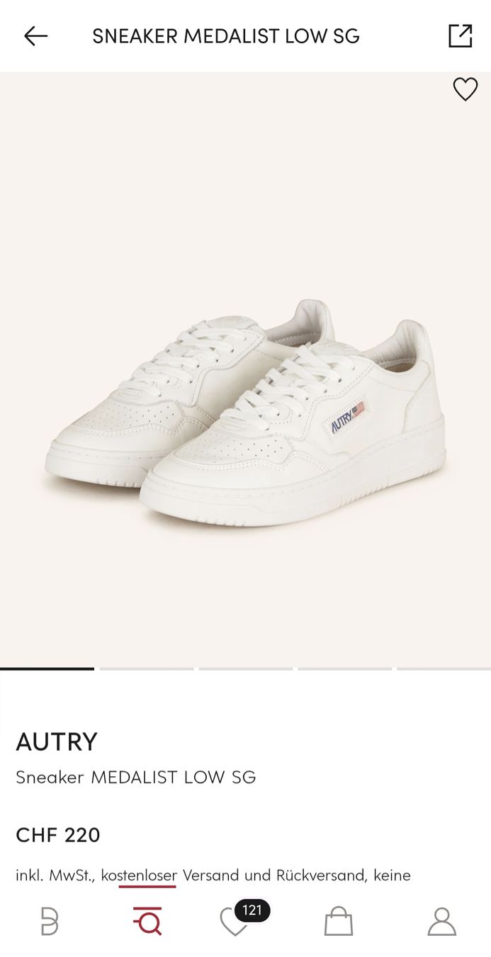 Autry Scarpe da uomo: AUTRY Medalist Sneaker Leder Weiss Grösse 38 – Nuovo (secondo la descrizione) da Wallisellen venduto da Ellasophialove 9