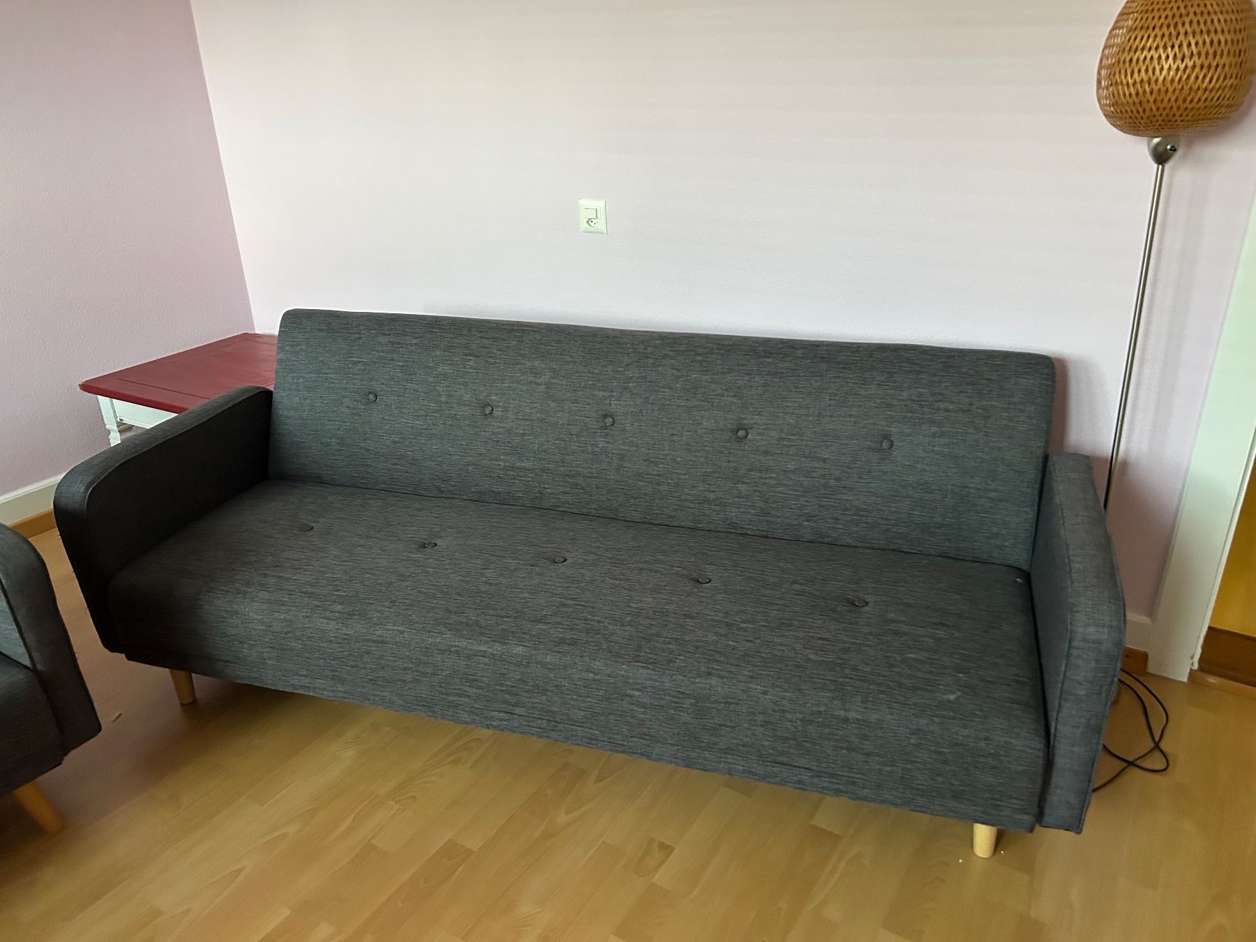 Sofas: 2 Schlafsofa dunkelgrau Stoff – Gebraucht aus Zuchwil von bea_tl7p