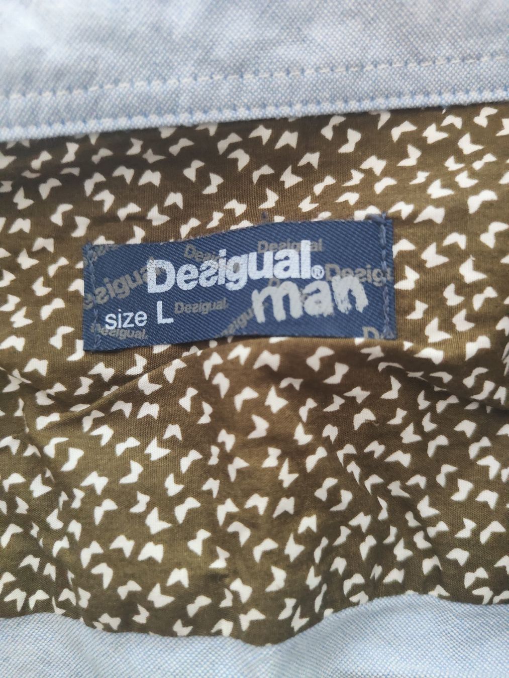 Desigual Chemises: Desigual Hemd Patchwork blau kariert Grösse L – D'occasion à Lachen SZ par jimmygoal13 4