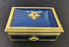 Schmuck Schatulle, Musikdose mit zwei Ballerinas