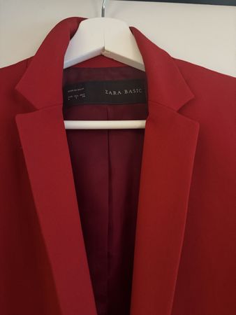 Roter Zara Basic Blazer - Top Zustand, Grösse L
