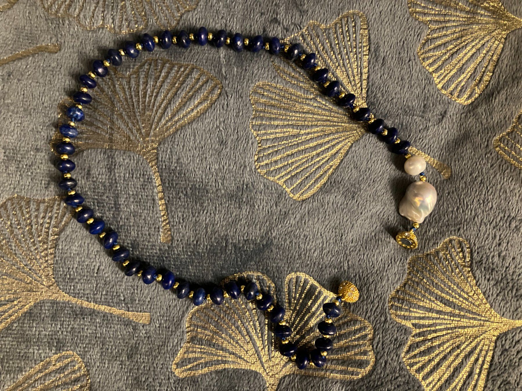 Catenine: Perle Lapislazuli Halskette Collier Lapis-lazuli Edelstein – Nuovo (secondo la descrizione) da Prilly venduto da ilyria73 9