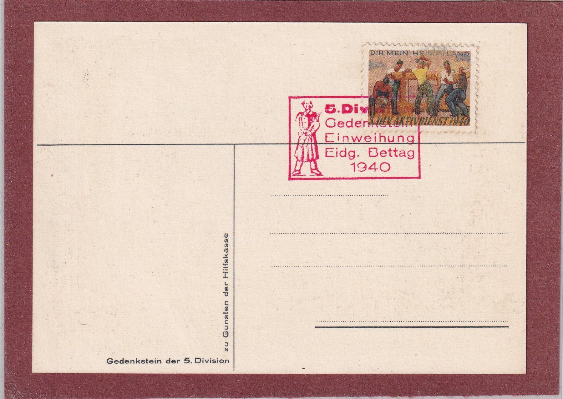 Cartoline postali: Carte postale militaire -1939/1940 – Usato da Orvin venduto da Pyaeschli