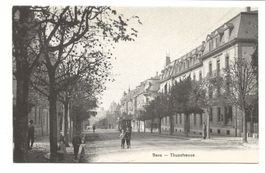 Bern - Stadt - Thunstrasse - Wohnhäuser - Tram - Kinder