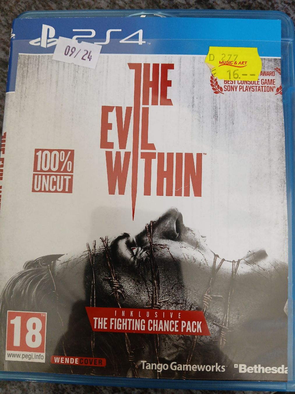 Spiele: PS4 Spiel The Evil Within uncut neuwertig – Gebraucht aus Kriens von BenjaminsTokey