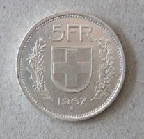 Fr. 5.-  1967  Silber