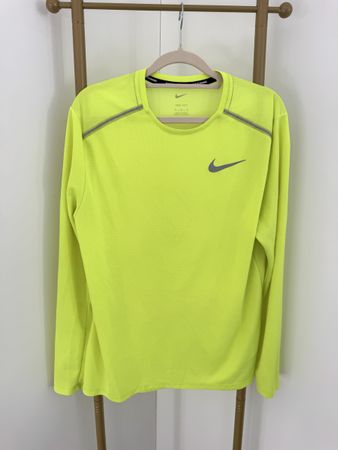 Nike Dri-FIT Running Shirt neon yellow size M good