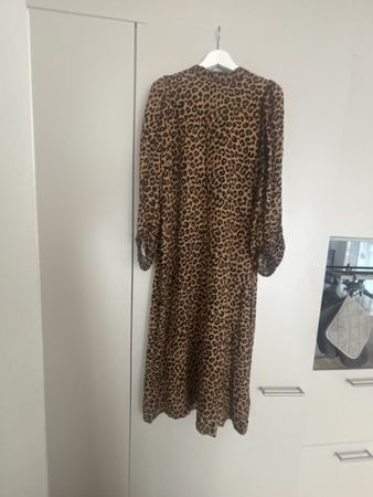 Midikleid Leopardenmuster braun schwarz guter Zustand