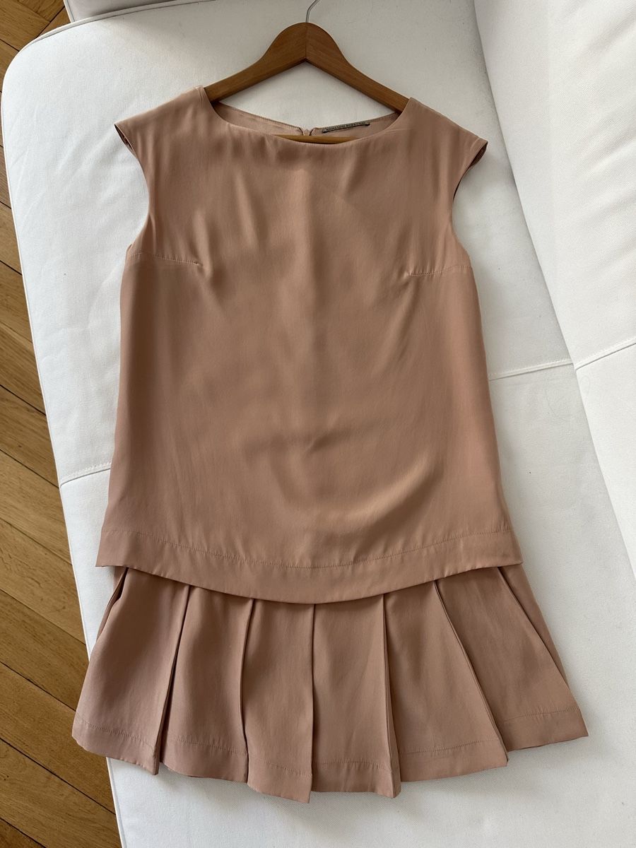 Ermanno Scervino Vestiti: Ermanno Scervino Kleid Beige Seide Grösse 40 – Usato da Zollikon venduto da _M65_ 3