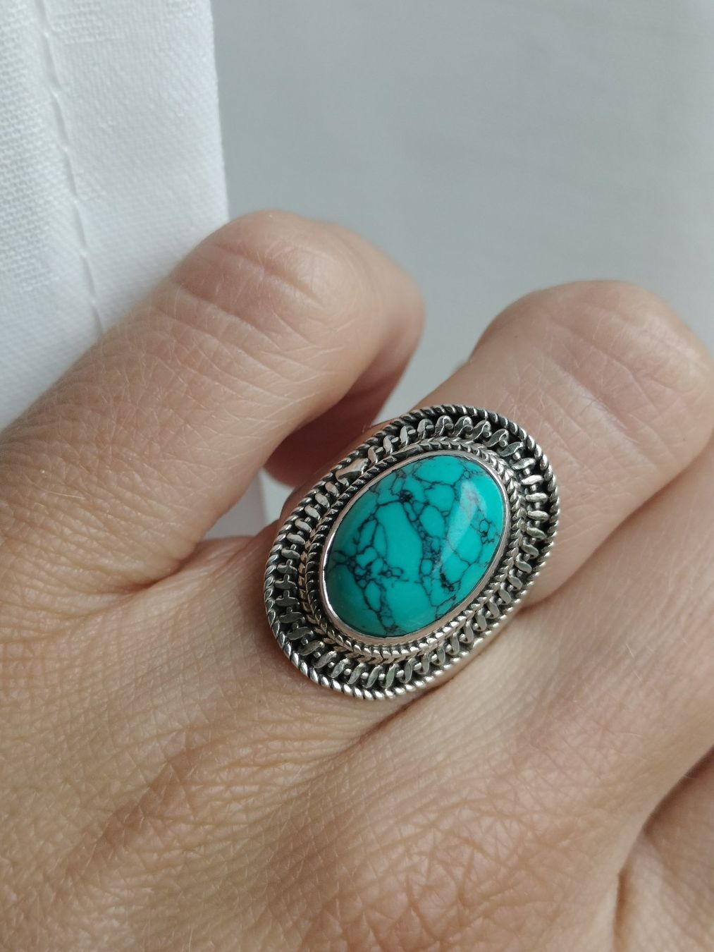 Anelli: Türkis 925 Silber Ring – Nuovo (secondo la descrizione) da Schwyz venduto da els_7cys 3