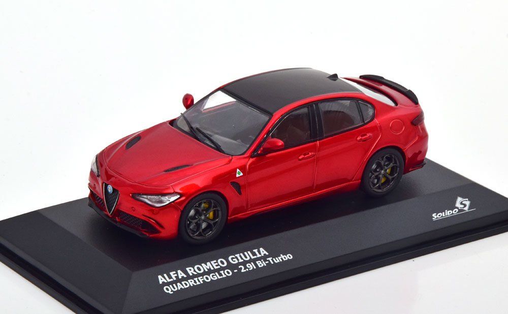 Modèle Réduit Alfa Romeo Giulia Quadrifoglio 1/43 - Solido S4313104 - Boîte Fermée - Neuf