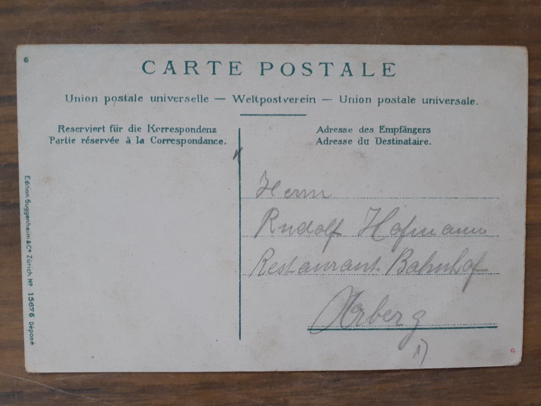 Cartoline postali: Antike Ansichtskarte Berggesichter -  Eiger, Mönch, Jungfrau – Usato da Mörschwil venduto da antiksalon 1