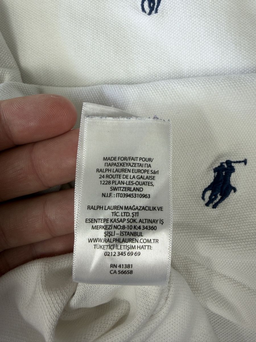 Ralph Lauren Polos: Polo Ralph Lauren blanc Multi logo bleu - XL QR code #25 – Neuf (Voir description) à Hauterive NE par Leo_o 8