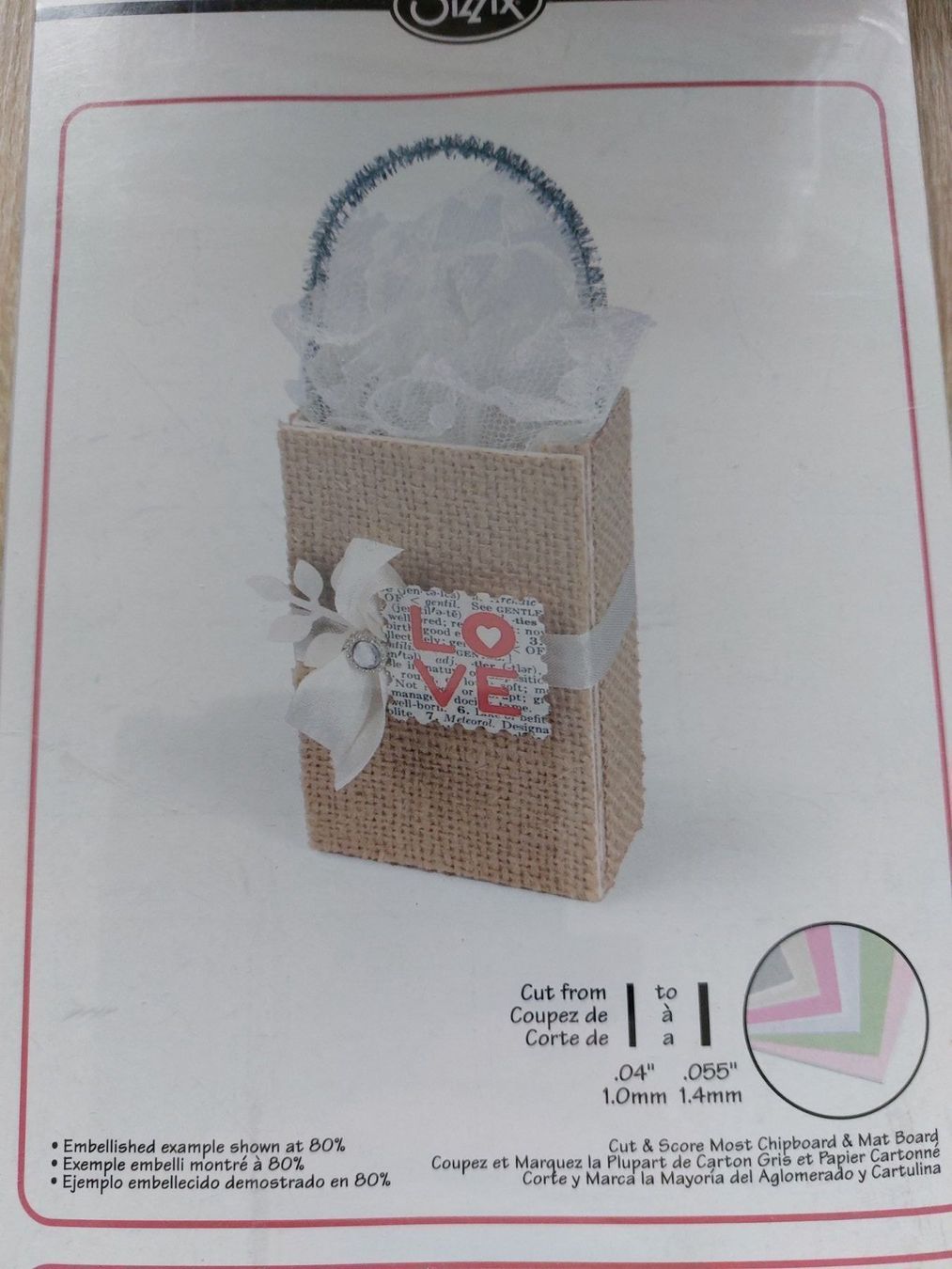Sizzix Sciablone: *** STANZSCHABLONE TASCHE *** – Nuovo e nell'imballaggio originale da Amriswil venduto da SCHLOSSGEISTLI