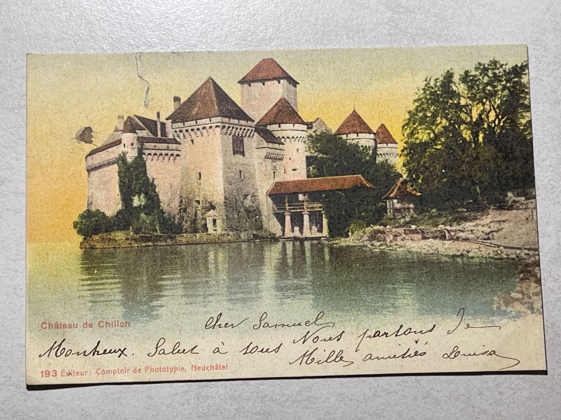 Cartoline postali: Château de Chillon, Montreux, – Usato da Strengelbach venduto da Aschatan5