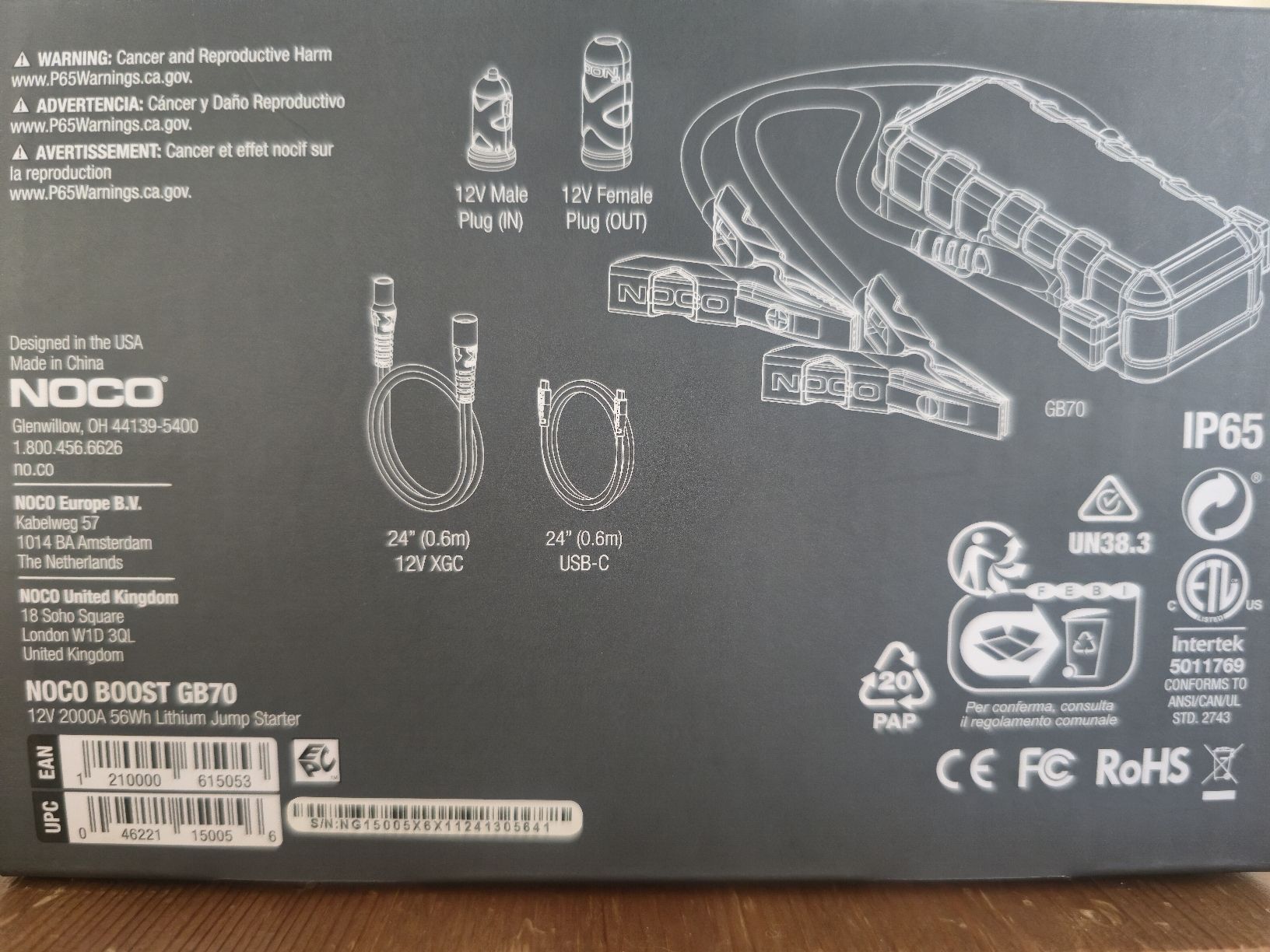Noco Caricabatterie: Chargeur démarreur NOCO GB70 2000A Lithium-ion – Nuovo (secondo la descrizione) da Courtion venduto da RuiBraga 4