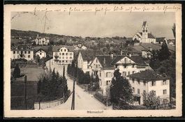 Männedorf, Ortsansicht aus der Vogelsch