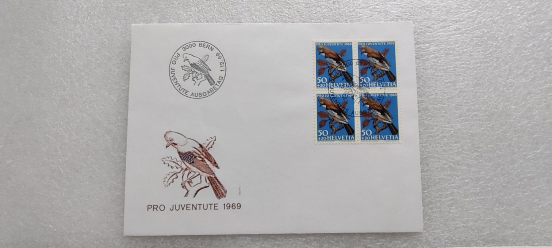 Alle Briefmarken: 5x4 Stück Schweizer Briefmarken Pro Juventute 1969 – Gebraucht aus Zürich von sendbad 1