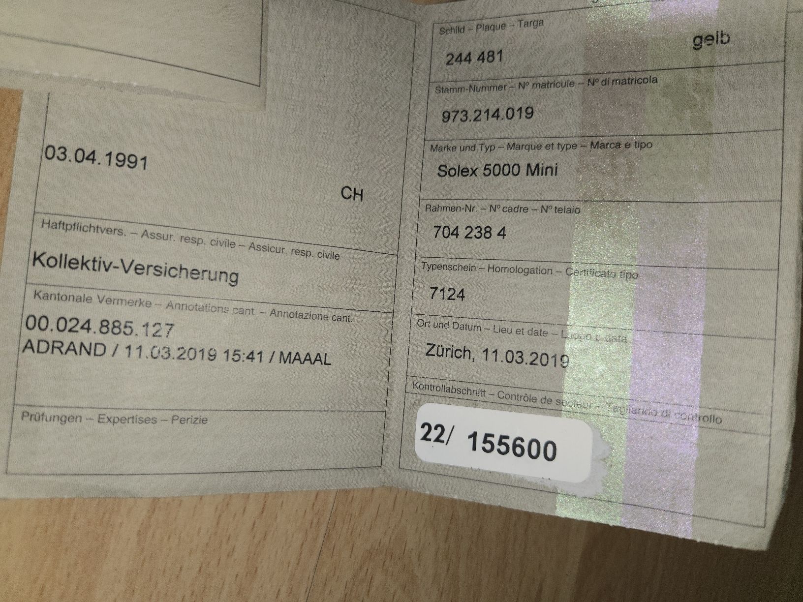 Solex Ciclomotori: Solex 5000 – Difettoso da Oberglatt ZH venduto da albarpitsch 9