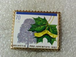 Ansteckpin 133: Pro Juventute Briefmarke Helvetia