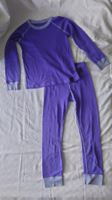 Kids Wool Blend Thermal Set Purple Size 140  Winter