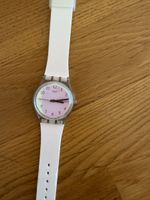 Armbanduhr Swatch weiss rosa Zifferblatt guter Zustand