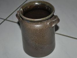 braune Vase Vintage Geschenk