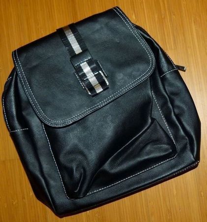 Neuer, lässiger, einfach Rucksack, ungebraucht schwarz / NEU