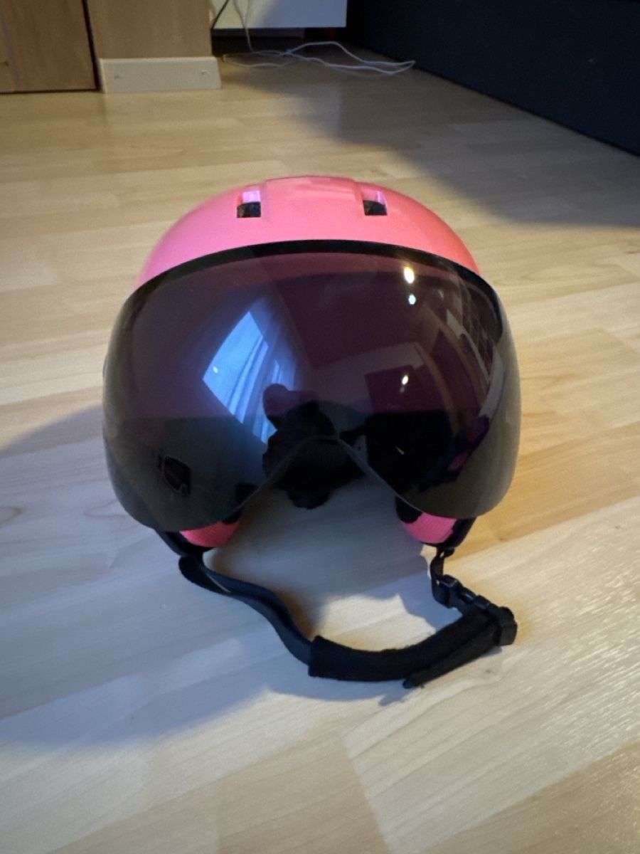 Caschi: Skihelm mit Visier in Pink – Usato da Rudolfstetten venduto da Lisa.1989 1