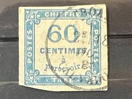 () Timbre Taxe oblitéré 1871