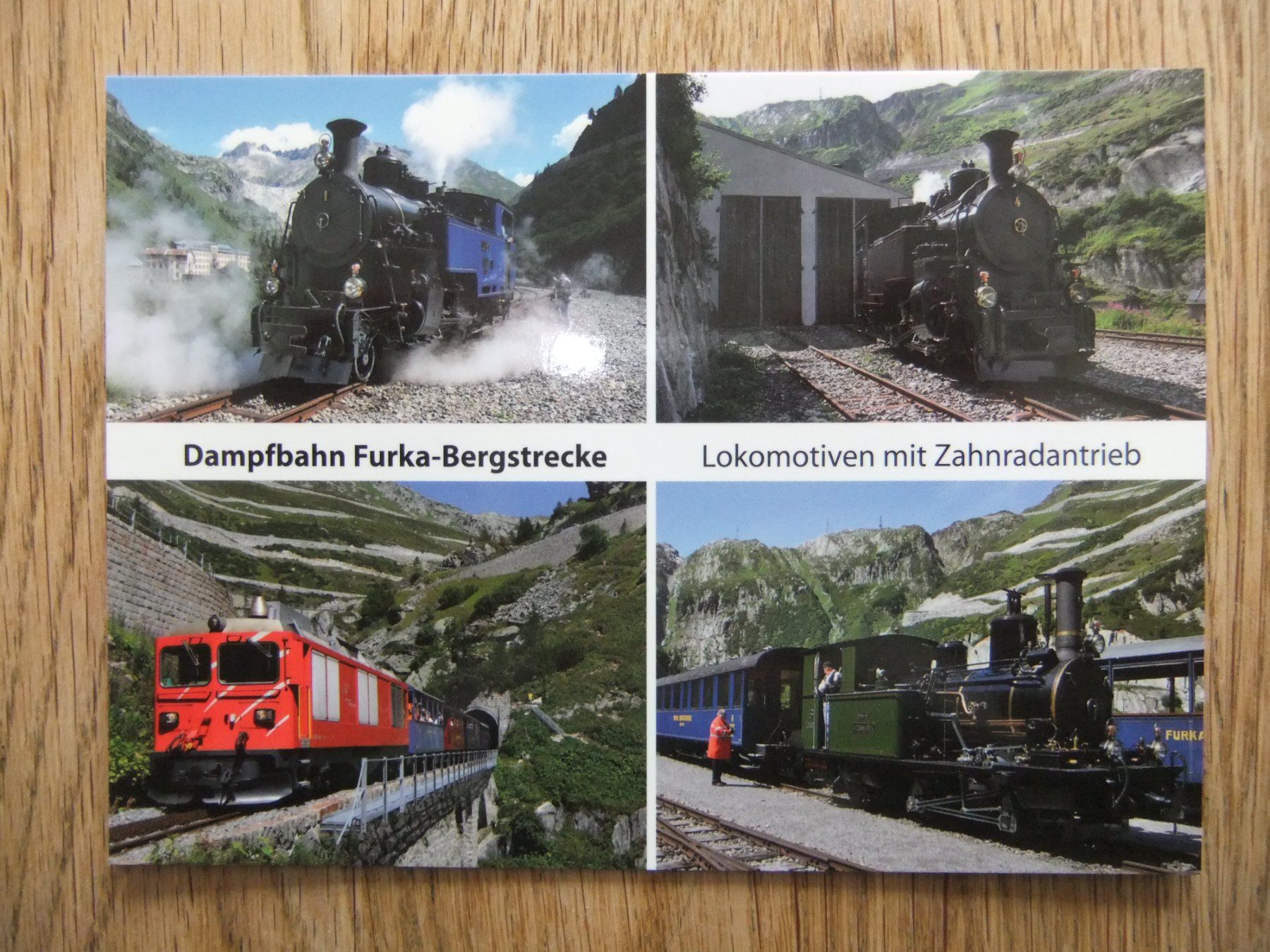 Cartoline postali: 2x Dampfbahn Furka-Bergstrecke AG – Usato da St. Niklaus VS venduto da wunschlos54 2