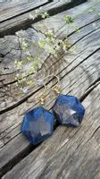Edle Lapis Lazuli Ohrhänger vergoldet
