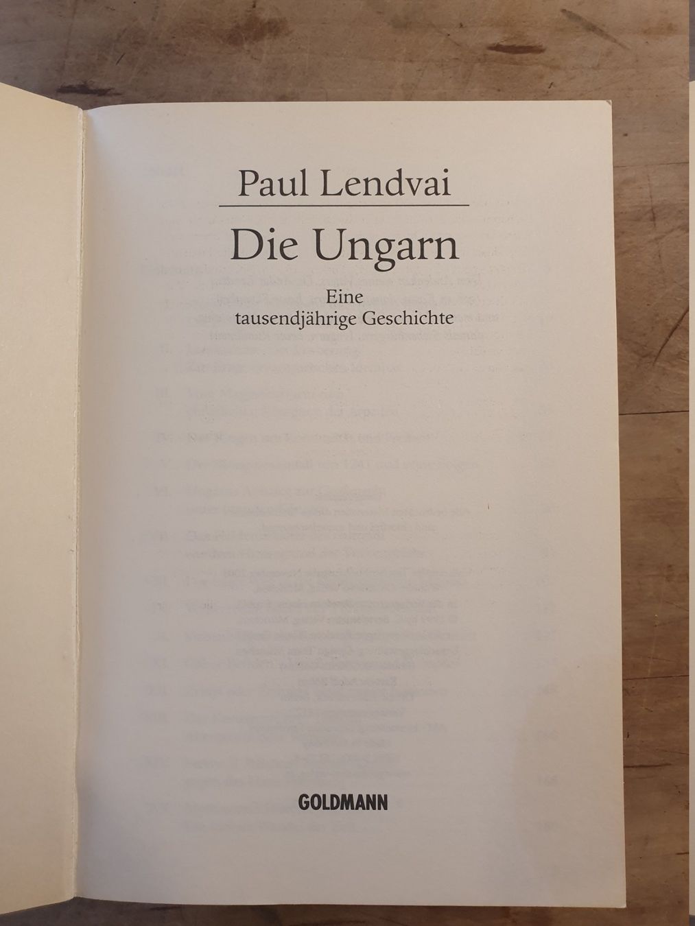 Libri: Die Ungarn Paul Lendvai Goldmann – Usato da Zürich venduto da loosebone 1