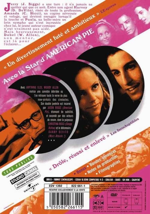 Tutti i DVDs: ANYTHING ELSE : LA VIE ET TOUT LE RESTE – Nuovo (secondo la descrizione) da Bursins venduto da Adabel 1