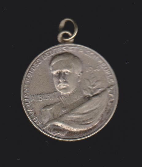 Médaillette / Médaille Albert Roi Des Belges – Bruxelles 1935 – Bronze