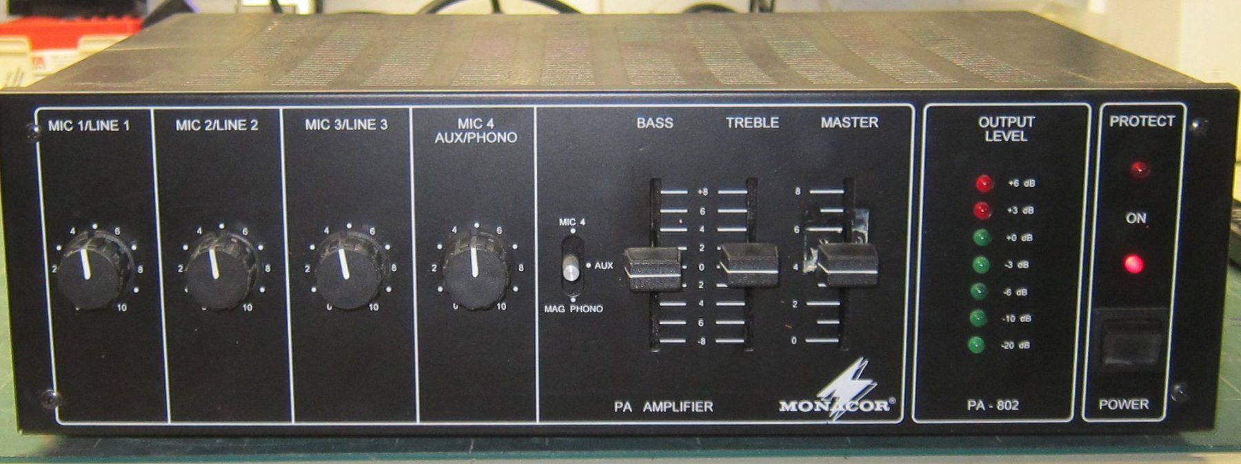 Monacor Verstärker: Monacor PA 802 100V Mischverstärker – Gebraucht aus Männedorf von livesteam 1