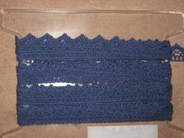 Baumwoll Häkelspitze blau 2cm breit