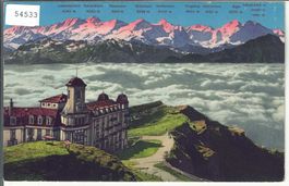 Rigi-Kulm - Nebelmeer und die Berneralpen - Litho