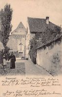 Rapperswil, Kapuzinerkloster, belebt, gelaufen 1904