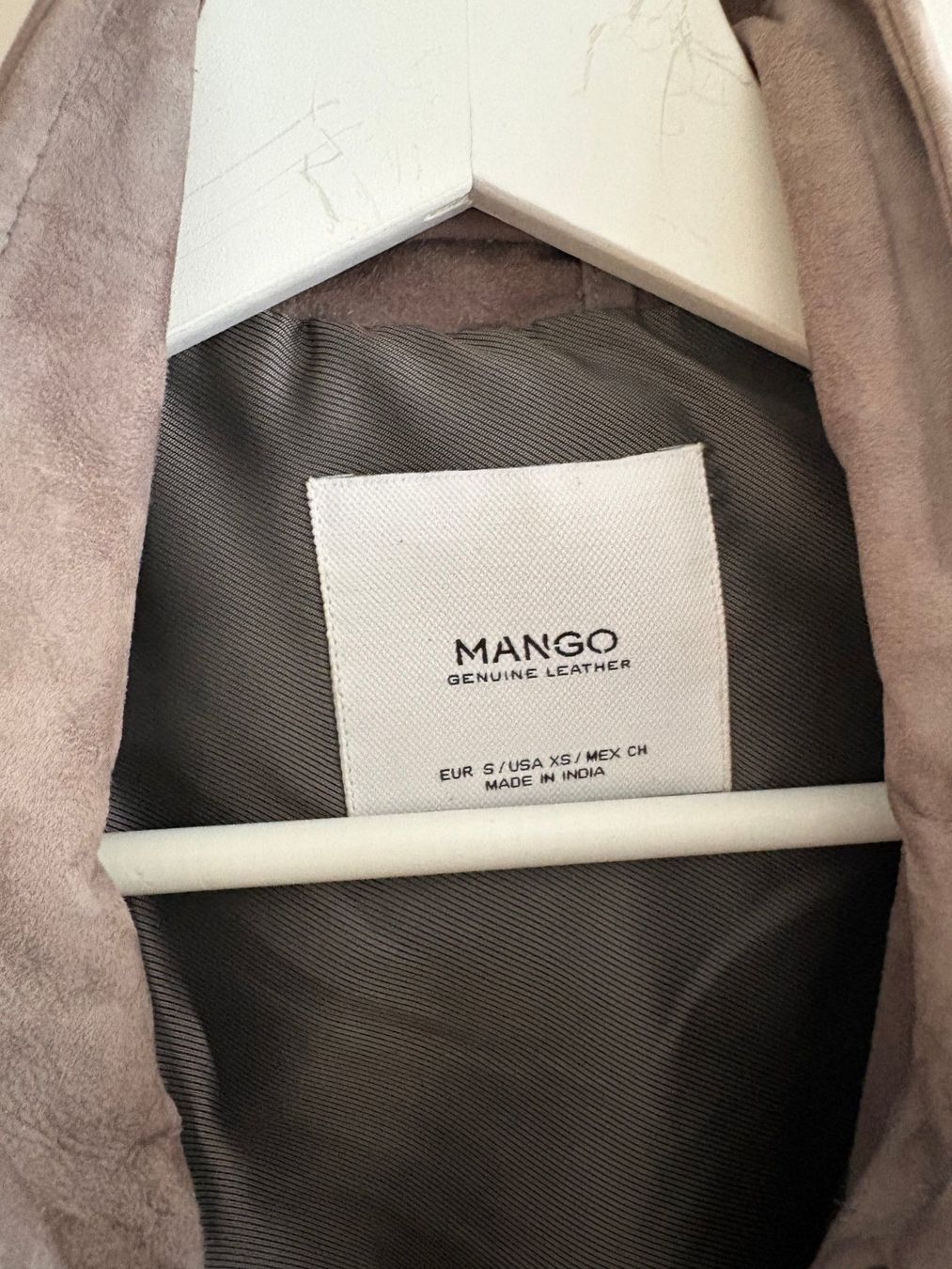 Mango Jacken: Wildleder Jacke in Lila-Grau Grösse S – Gebraucht aus Zürich von Sandra22 2