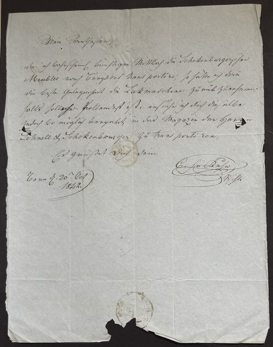 Documenti: HISTORISCHES HANDSCHRIFTLICHES DOKUMENT VON 1841 – Usato da Ostermundigen venduto da wini63 1