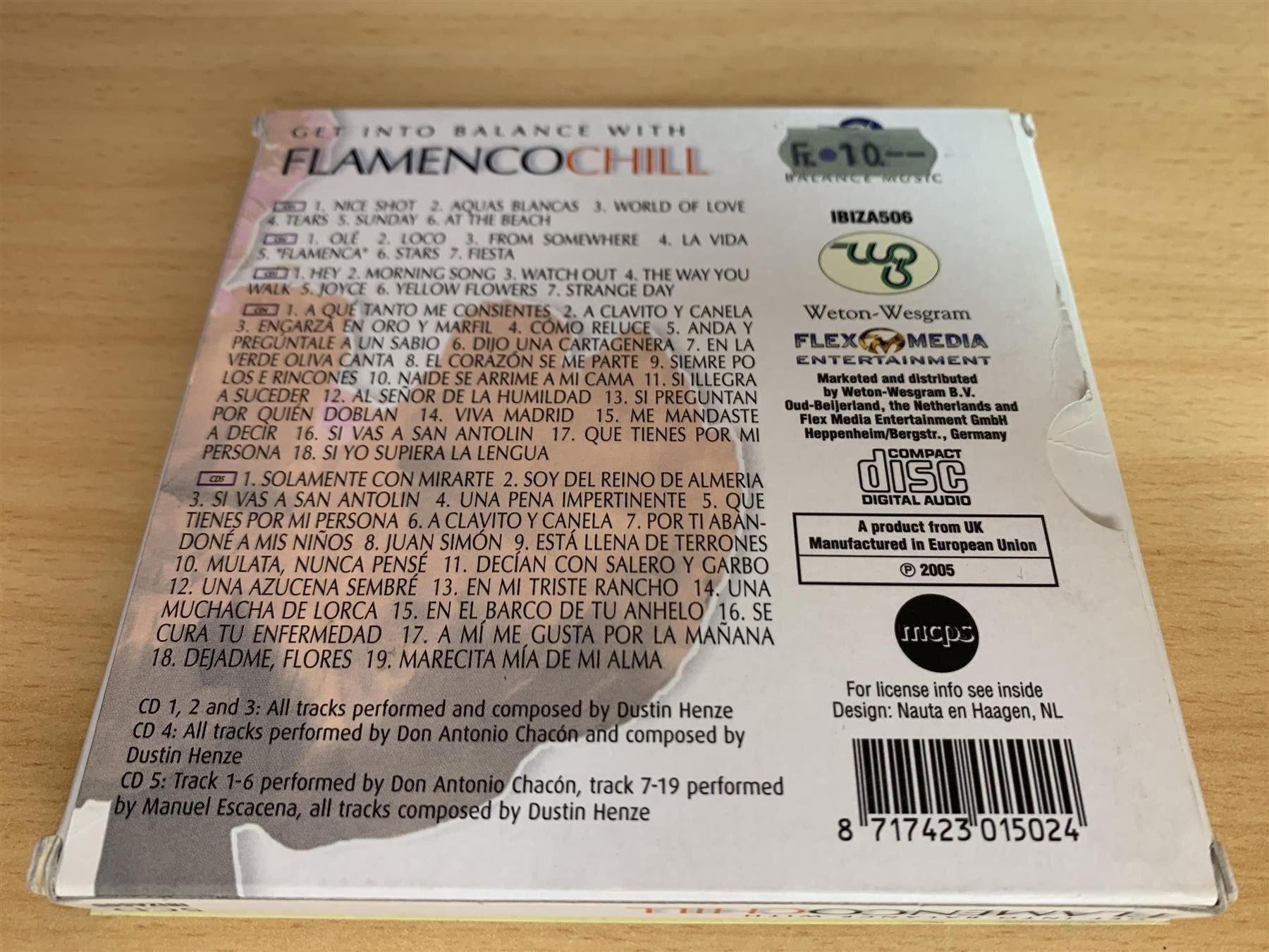 CD: Get Into Balance with Flamenco Chill 5CD – Usato da Rikon im Tösstal venduto da Alpenmutz 1